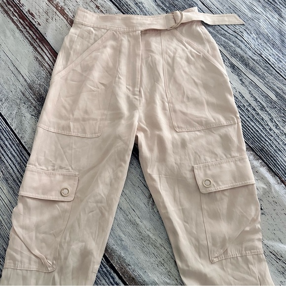 Jonathan Simkhai Light Pink Crepe Cargo Pants​​​ - Picture 6 of 15